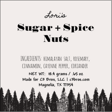 Load image into Gallery viewer, Sugar + Spice Nuts Seasoning Packet & Recipe Card