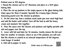 Load image into Gallery viewer, Creamy Dijon Chicken Seasoning Packet & Recipe Card