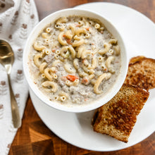 Load image into Gallery viewer, Mac & Cheeseburger Soup Seasoning Packet & Recipe Card