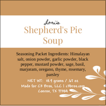 Load image into Gallery viewer, Shepherd's Pie Soup Seasoning Packet & Recipe Card