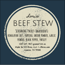 Load image into Gallery viewer, Beef Stew Seasoning Packet & Recipe Card