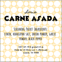 Load image into Gallery viewer, Carne Asada Seasoning Packet &amp; Recipe Card