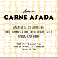 Load image into Gallery viewer, Carne Asada Seasoning Packet & Recipe Card