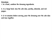 Load image into Gallery viewer, Crunchy Coleslaw Seasoning Packet & Recipe Card