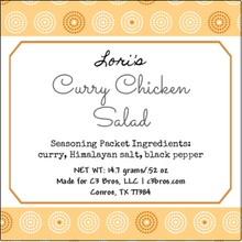 Load image into Gallery viewer, Curry Chicken Salad Seasoning Packet & Recipe Card