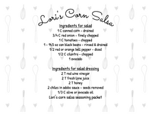 Load image into Gallery viewer, Corn Salsa Seasoning Packet & Recipe Card
