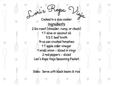 Load image into Gallery viewer, Ropa Vieja Seasoning Packet & Recipe Card