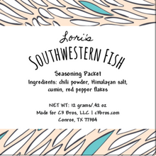 Load image into Gallery viewer, Southwestern Fish Seasoning Packet &amp; Recipe Card