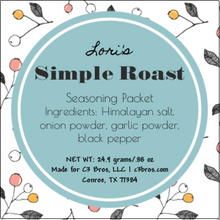Load image into Gallery viewer, Simple Roast Seasoning Packet & Recipe Card