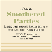 Load image into Gallery viewer, Smothered Patties Seasoning Packet & Recipe Card