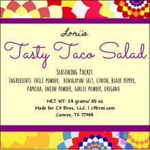 Load image into Gallery viewer, Tasty Taco Salad Seasoning Packet &amp; Recipe Card