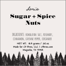 Load image into Gallery viewer, Sugar + Spice Nuts Seasoning Packet &amp; Recipe Card