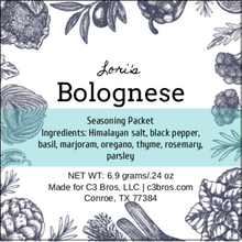 Load image into Gallery viewer, Bolognese Seasoning Packet &amp; Recipe Card
