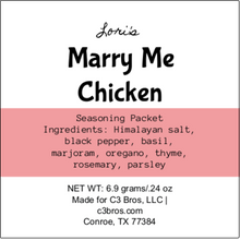 Load image into Gallery viewer, Marry Me Chicken Seasoning Packet &amp; Recipe Card