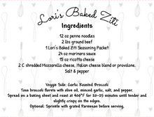 Load image into Gallery viewer, Baked Ziti Seasoning Packet &amp; Recipe Card