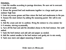 Load image into Gallery viewer, Creamy Beef &amp; Noodles Seasoning Packet &amp; Recipe Card