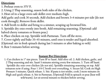 Load image into Gallery viewer, Parmesan Chicken &amp; Orzo Seasoning Packet &amp; Recipe Card