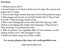Load image into Gallery viewer, Sheet Pan Chicken Fajitas Seasoning Packet &amp; Recipe Card