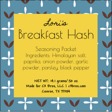 Load image into Gallery viewer, Breakfast Hash Seasoning Packet &amp; Recipe Card