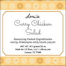 Load image into Gallery viewer, Curry Chicken Salad Seasoning Packet &amp; Recipe Card