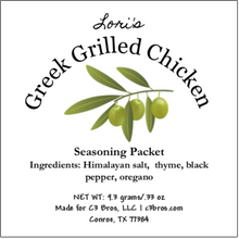 Load image into Gallery viewer, Greek Grilled Chicken Seasoning Packet &amp; Recipe Card
