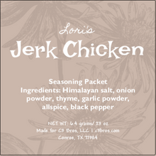 Load image into Gallery viewer, Jerk Chicken Seasoning Packet &amp; Recipe Card