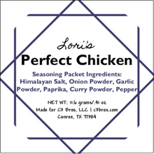 Load image into Gallery viewer, Perfect Chicken Seasoning Packet &amp; Recipe Card