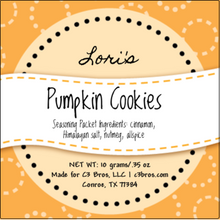 Load image into Gallery viewer, Pumpkin Cookies Seasoning Packet &amp; Recipe Card