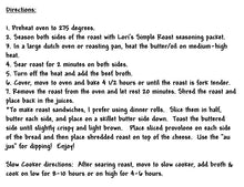 Load image into Gallery viewer, Simple Roast Seasoning Packet &amp; Recipe Card